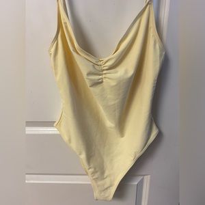 Forever 21 Yellow One Piece Swimsuit